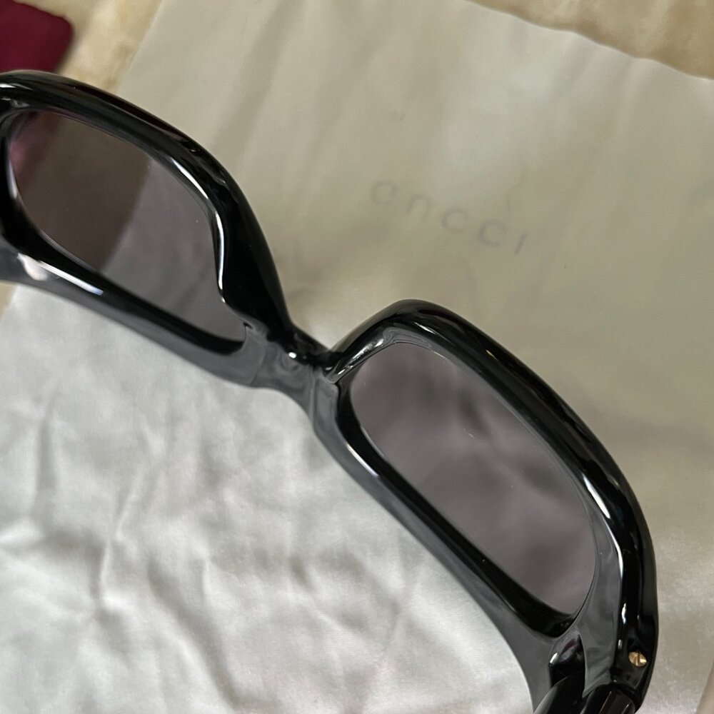 Gucci Black Marmont Monocolor 53mm Squared Sunglasses - Picture 11 of 11